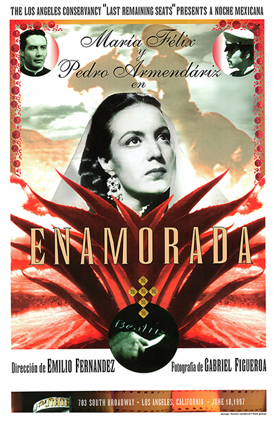 Affiche d'Enamorada d'Emilio Fernandez