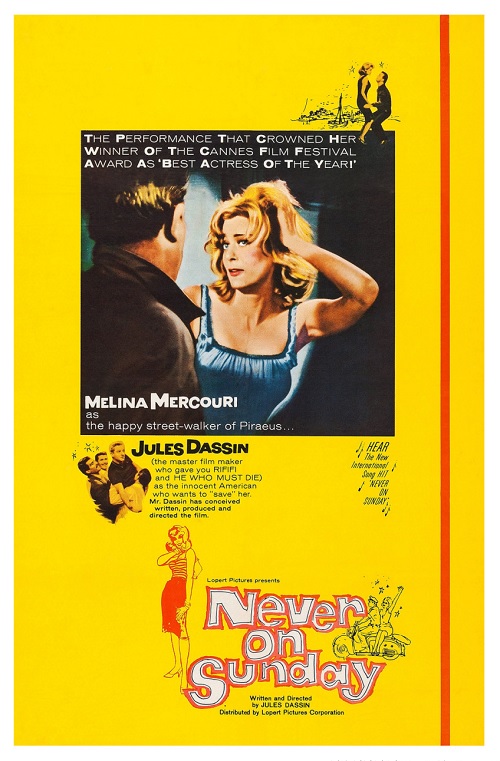 Affiche de Jamais le dimanche de Jules Dassin