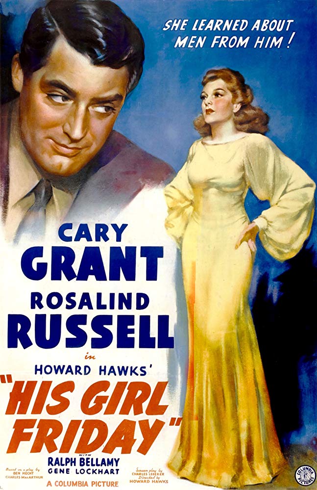 Affiche de La Dame du vendredi de Howard Hawks