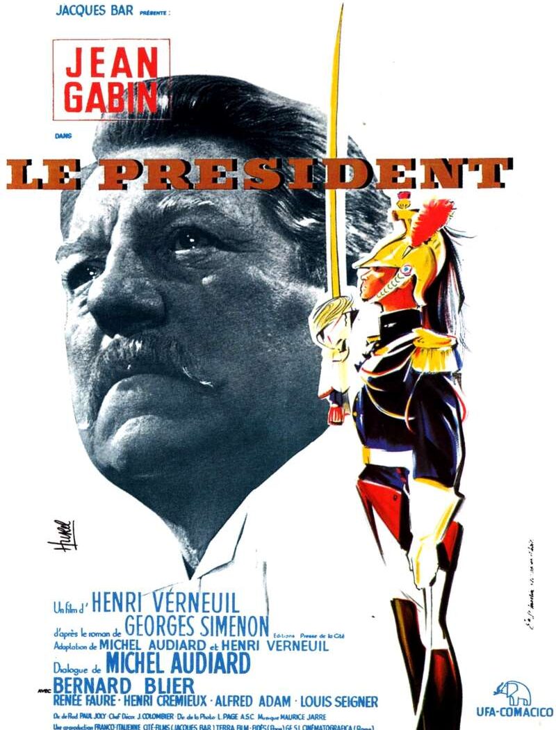 Le président, affiche du film avec Jean Gabin