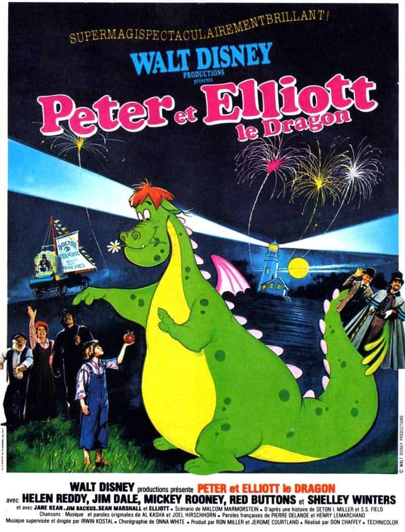 Peter et Elliott le dragon, l'affiche