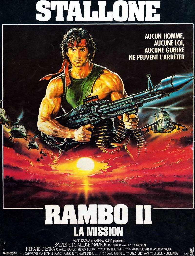 Rambo 2 , la mission, l'affiche
