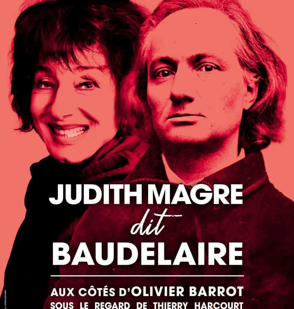 Affiche de la pièce "Judith Magre dit Baudelaire" © Théâtre de Poche.