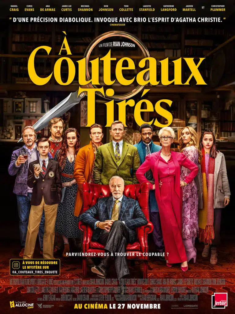 A couteaux tirés (KNives out) de Rian Johnson, l'affiche