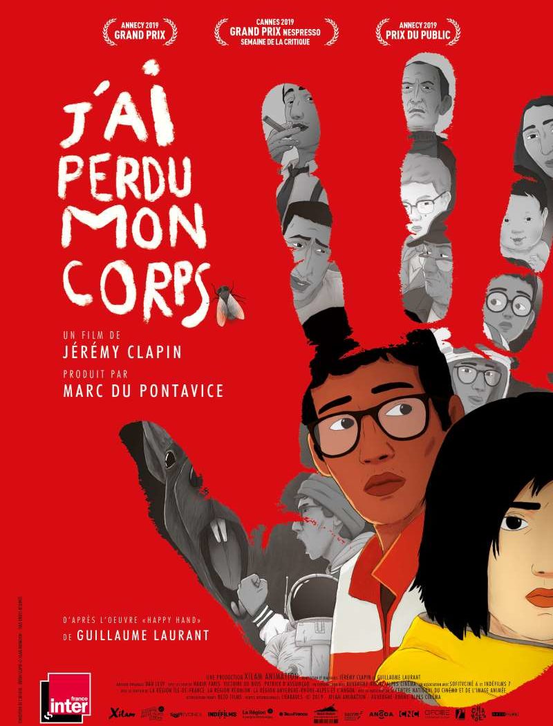 J'ai perdu mon corps, l'affiche