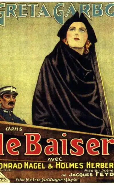 Le baiser, l'affiche du film avec Greta Garbo