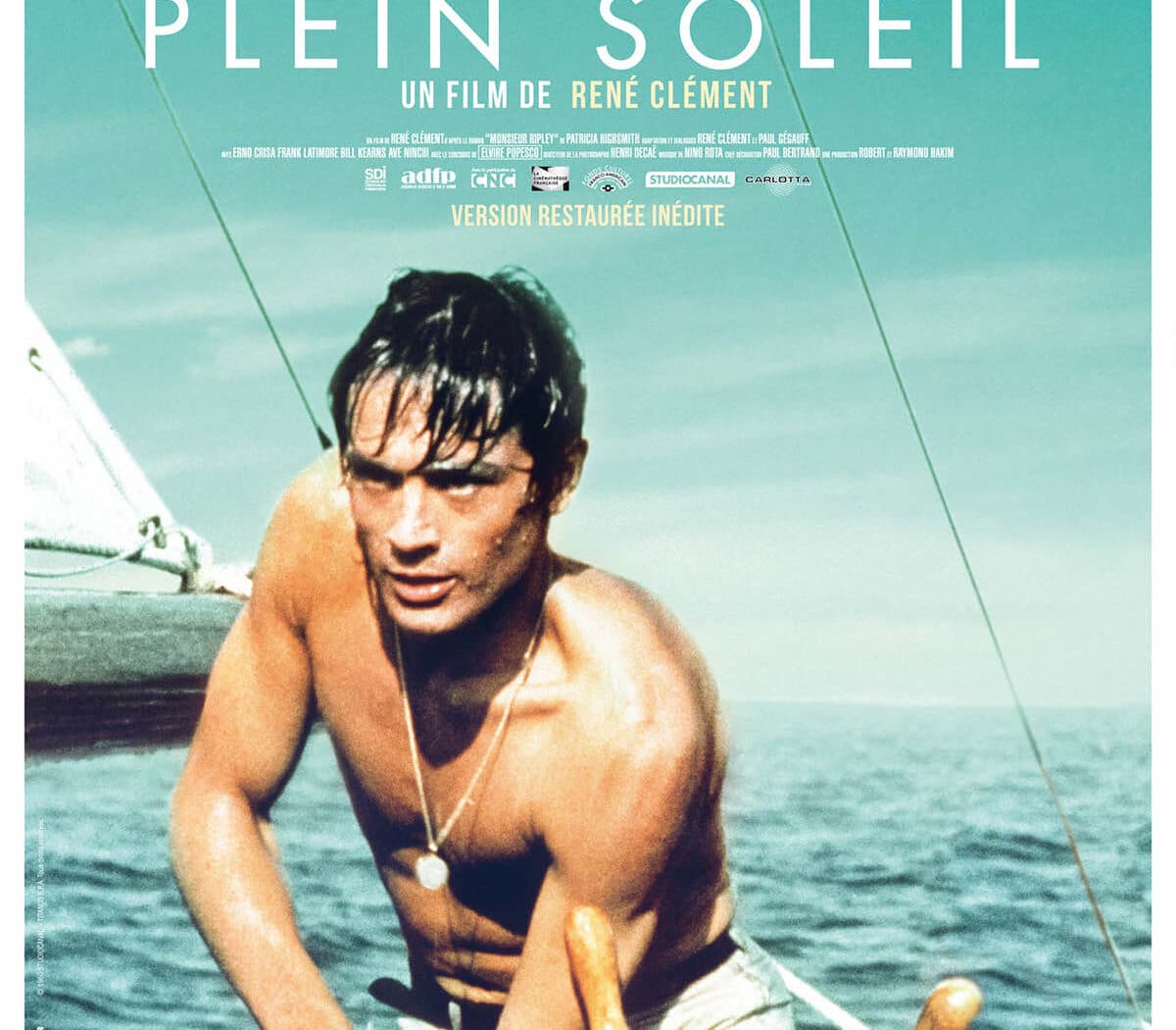 L'affiche de Plein Soleil, avec Alain Delon (reprise 2013)