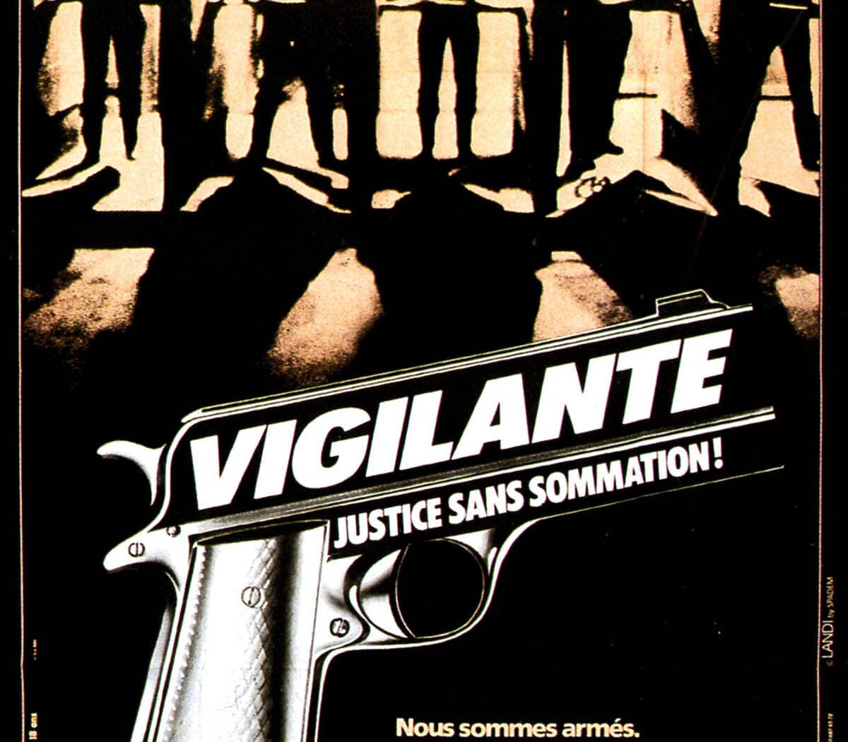 vigilante, justice sans sommation ! Affiche cinéma 1983