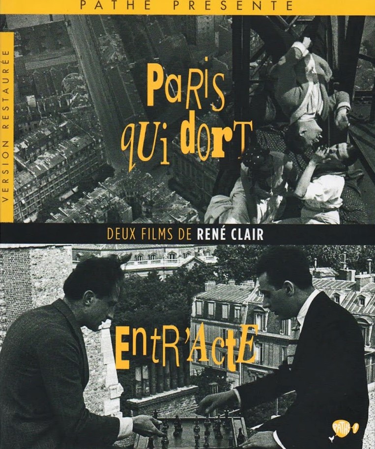 Paris qui dort et Entr'acte, la jaquette du blu-ray