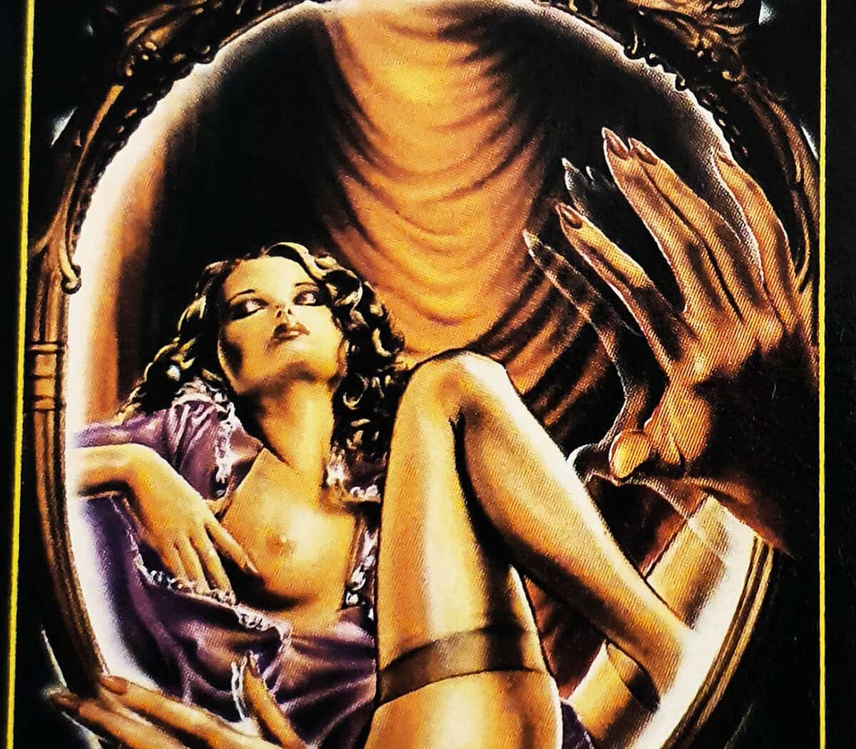 Le miroir de Pandora ; jaquette VHS Scherzo (Pandora's mirror de Shaun Costello