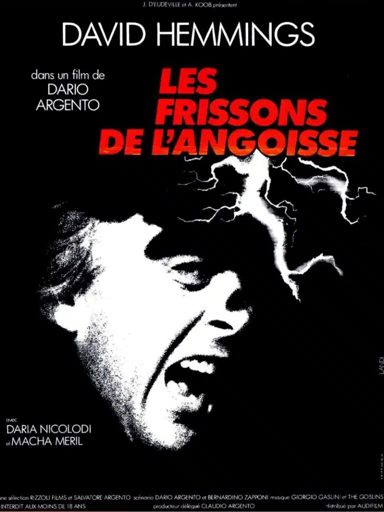 Les frissons de l'angoisse, l'affiche