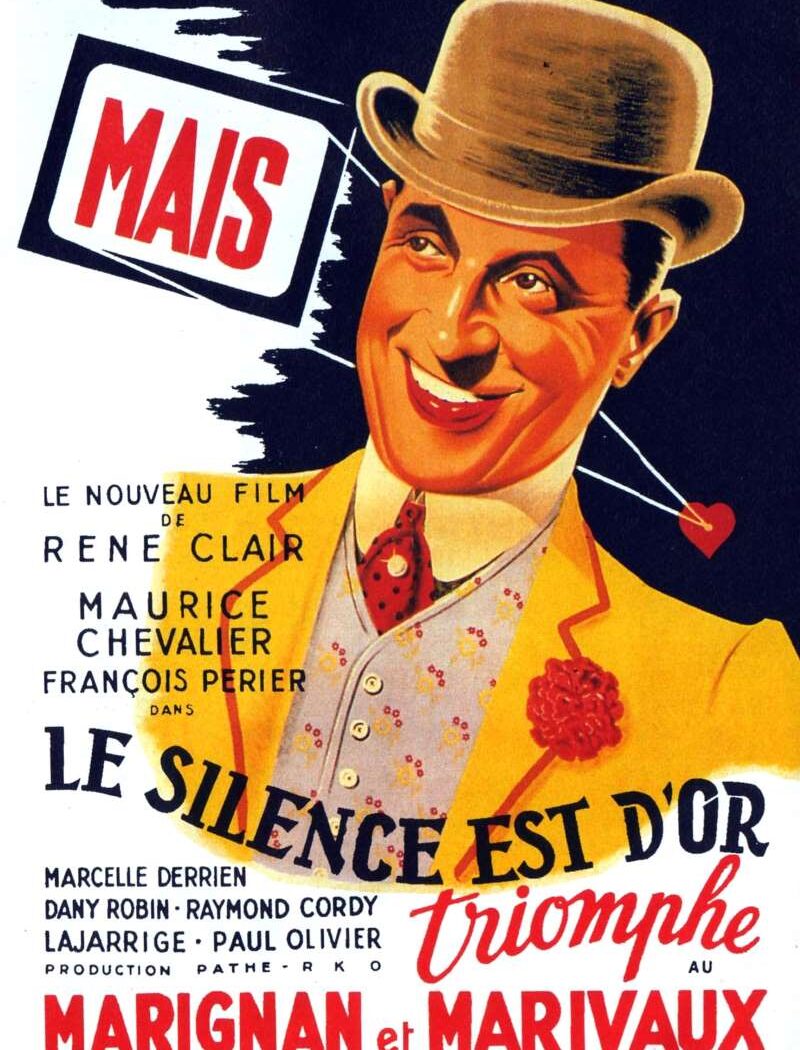 Le silence est d'or, l'affiche