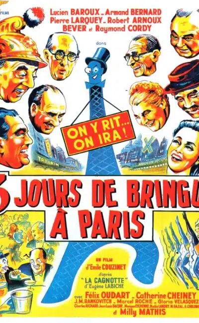 Trois jours de bringue à Paris, l'affiche