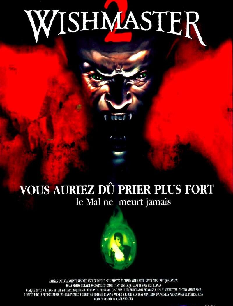 Wishmaster 2, l'affiche