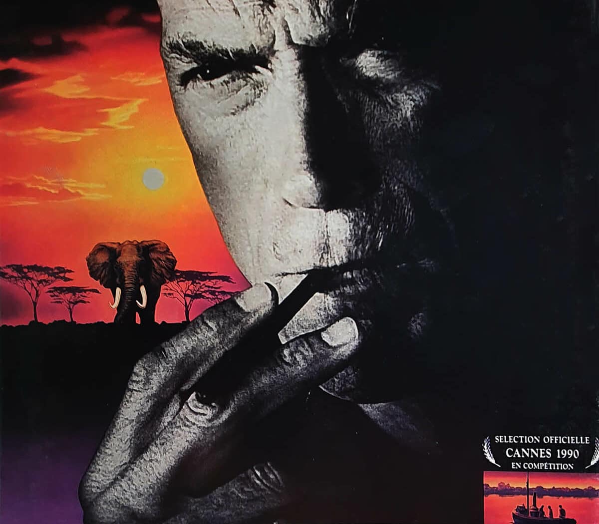 Affiche française de Chasseur blanc cœur noir