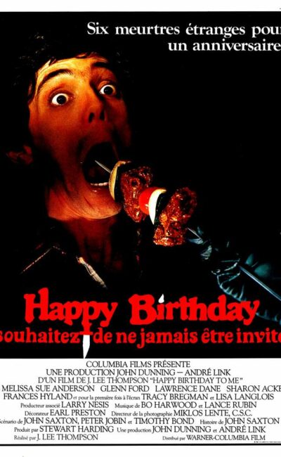 Happy Birthday, l'affiche du slasher de 1981