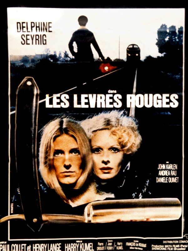Les lèvres rouges, l'affiche française