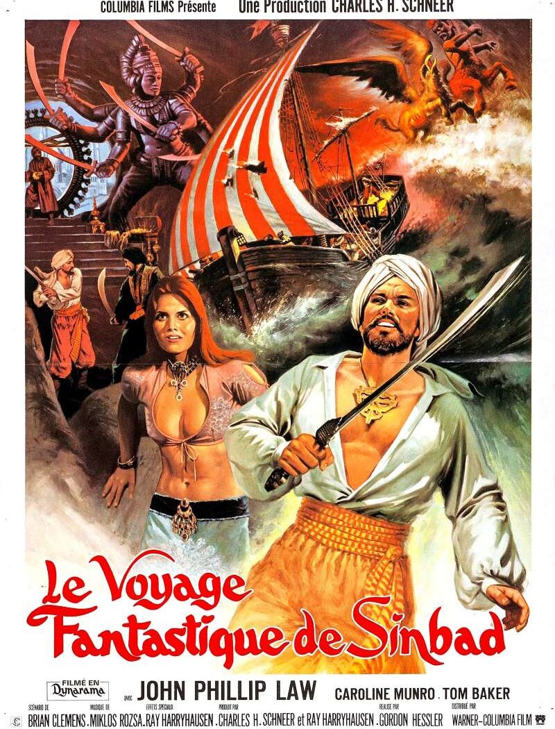 Le voyage fantastique de Sinbad, l'affiche