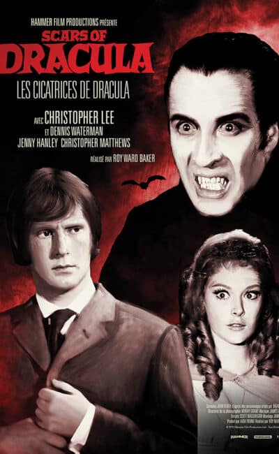 Affiche reprise 2021 de Les cicatrices de Dracula