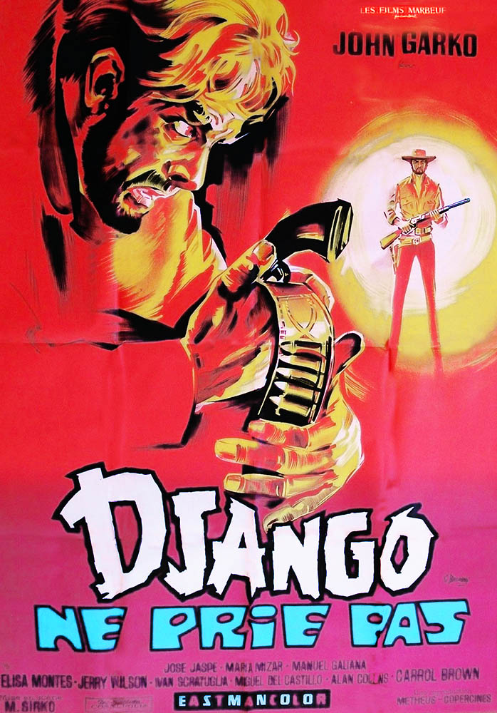 Django ne prie pas , affiche du film par Belinsky