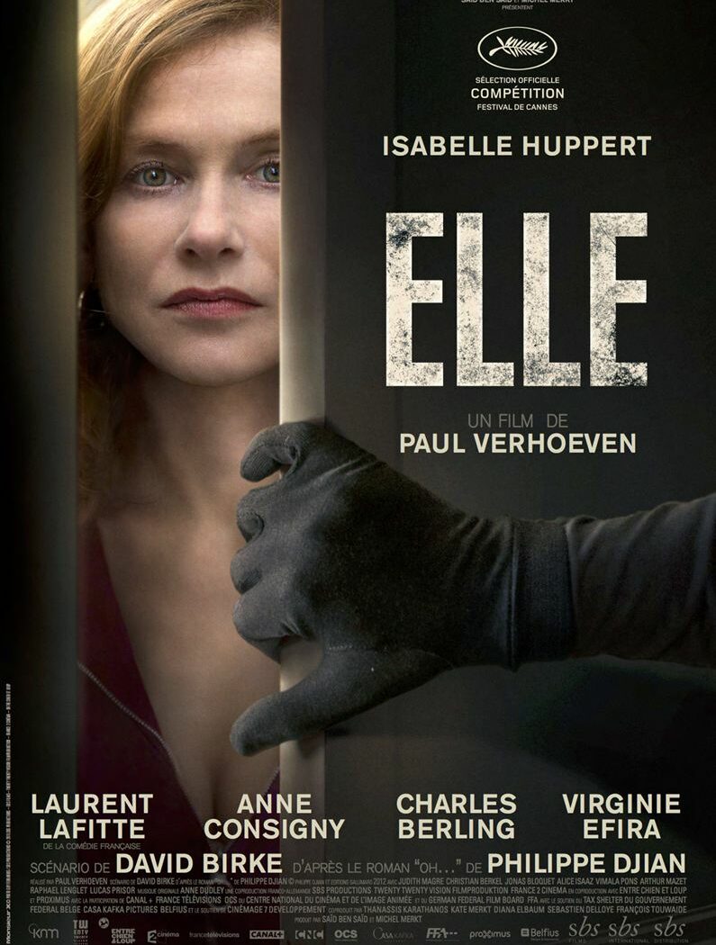 Affiche de Elle de Paul Verhoven, avec Isabelle Huppert
