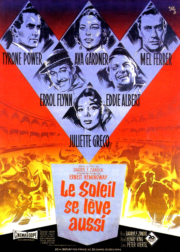 Le soleil se lève aussi, affiche du film avec Tyrene Power