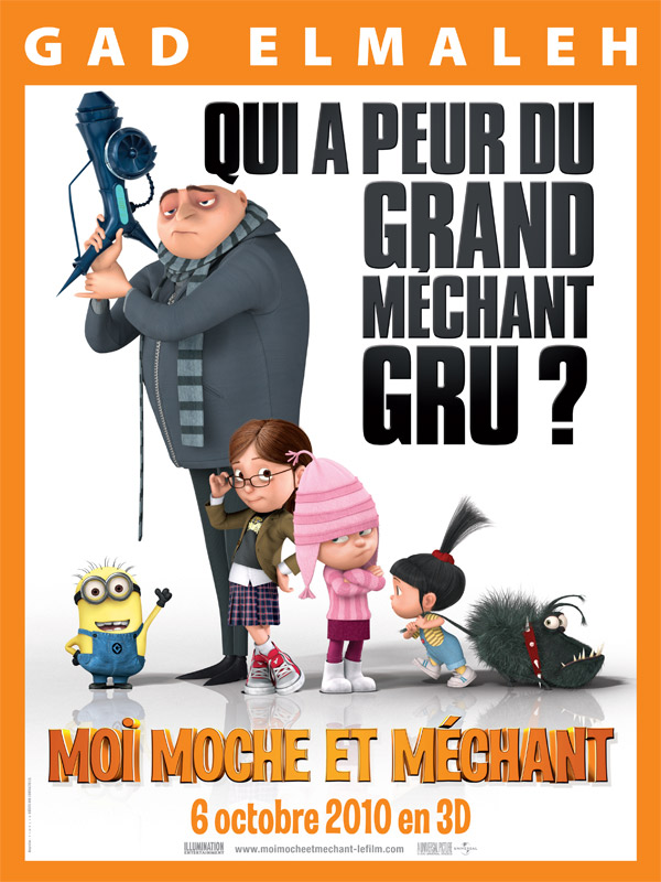 Moi Moche et Méchant 1, affiche définitive