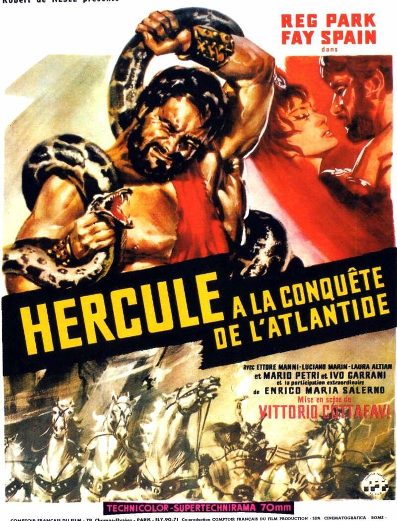 Hercule à la conquête de l'Atlantide, l'affiche