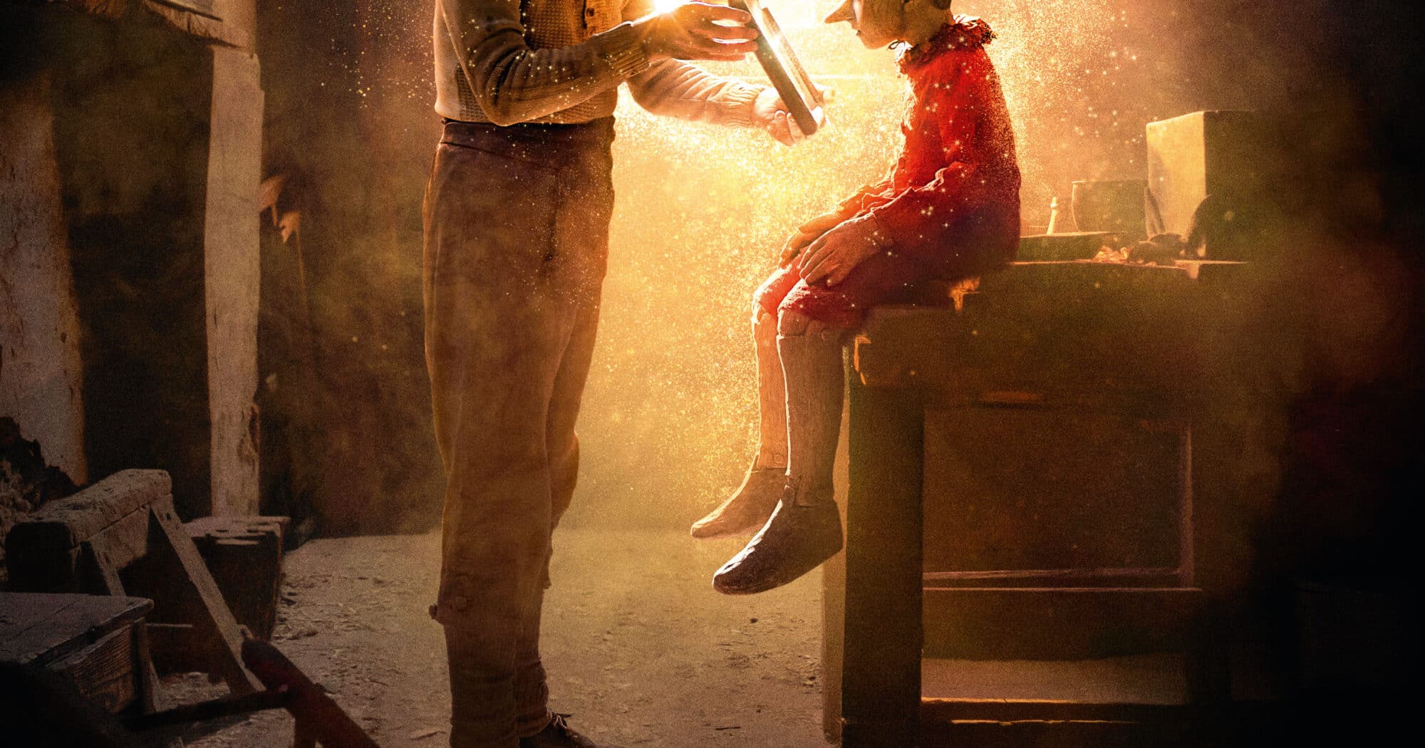 Affiche de Pinocchio de Matteo Garrone, destinée aux salles