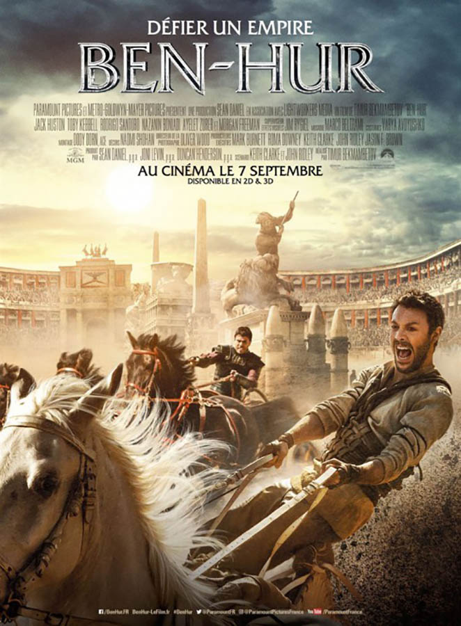 Ben-Hur, affiche cinéma du remake de 2016