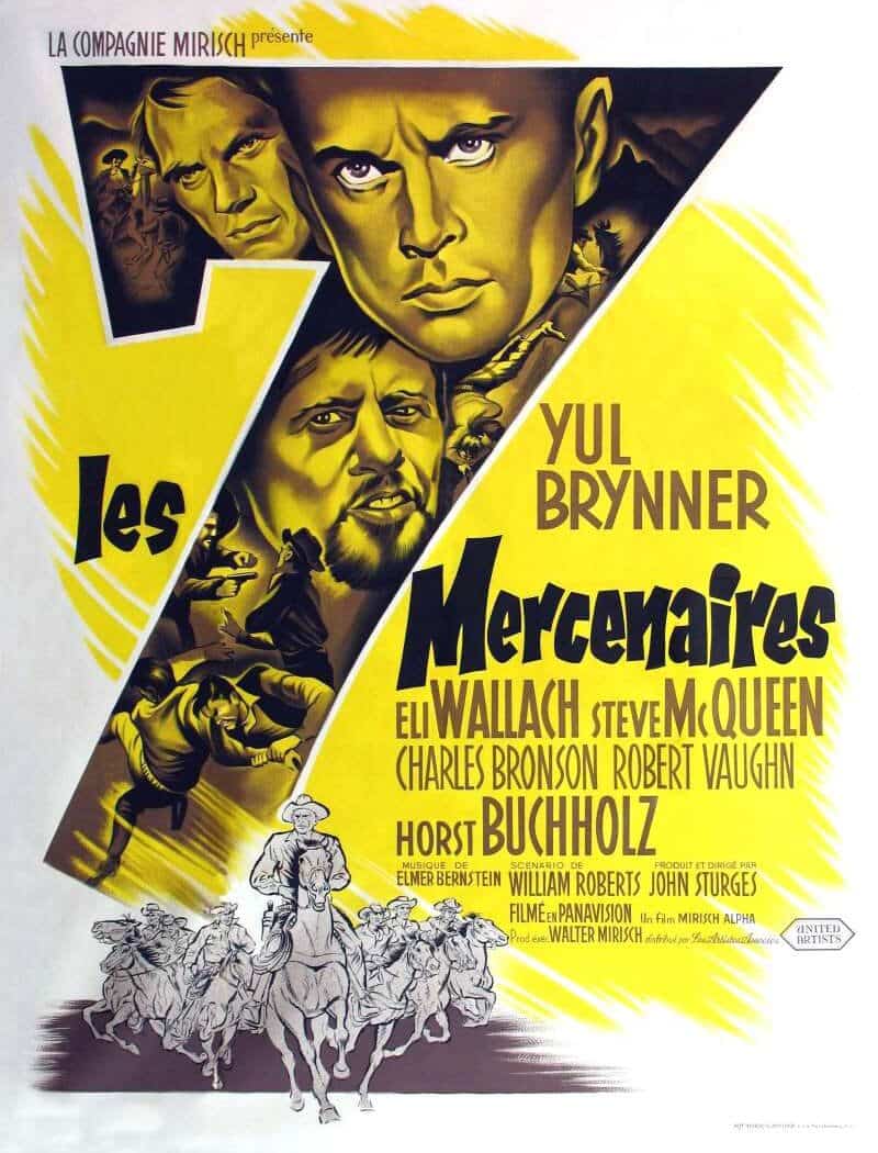 Les sept mercenaires, l'affiche