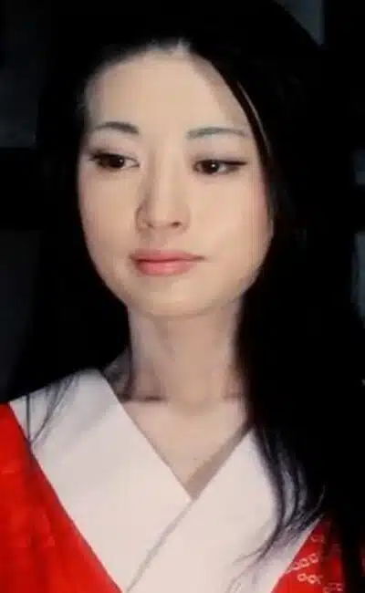 Kazuko Yoshiyuki dans "La légende de Zatōichi : Le Shōgun de l'ombre" (1970)
