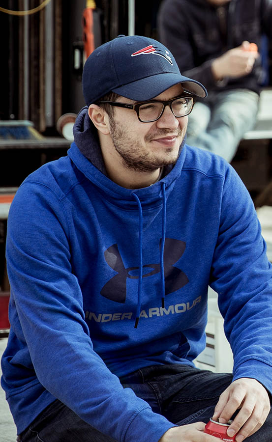 Jérémie Guez sur le tournage de Bluebird, portrait