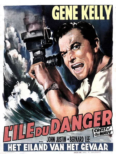 Affiche de l'ïle du danger avec Gene Kelly