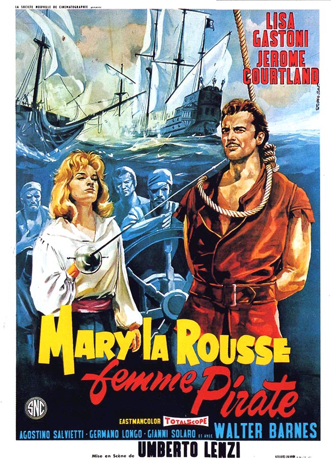 Mary la rousse, femme pirate, l'affiche