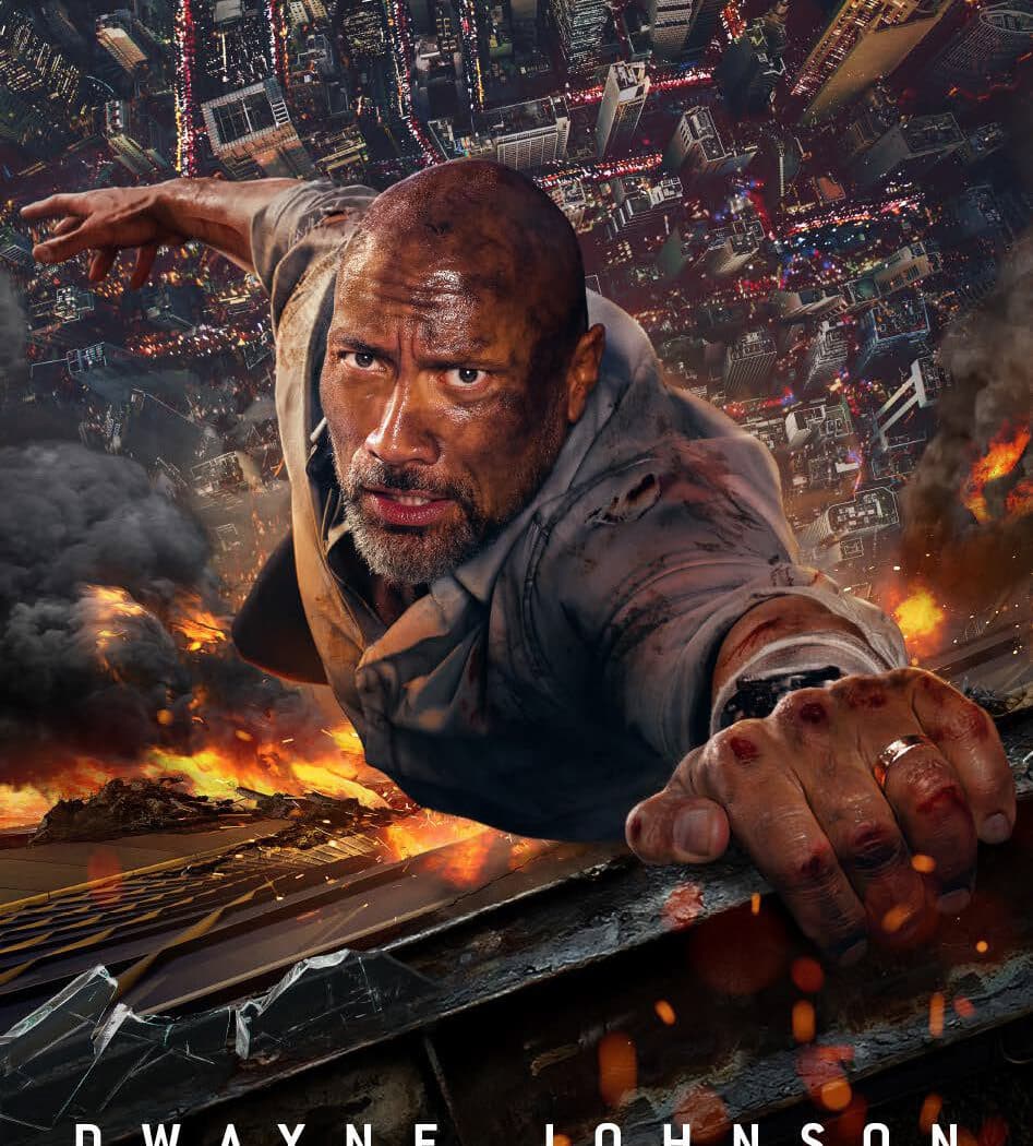 Affiche du film Skyscraper, avec Dwayne Johnson