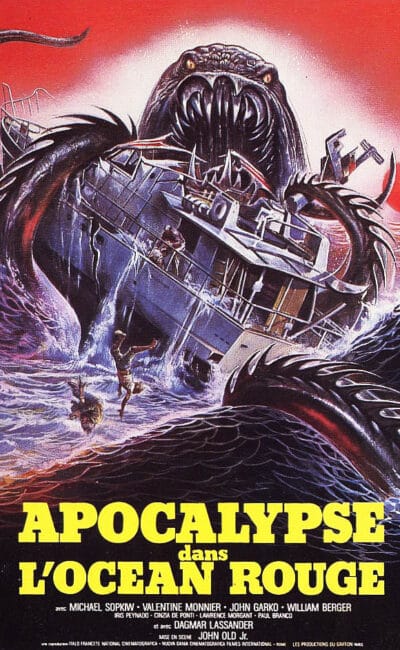 Apocalypse dans l'océan rouge, affiche du film de Lamberto Bava