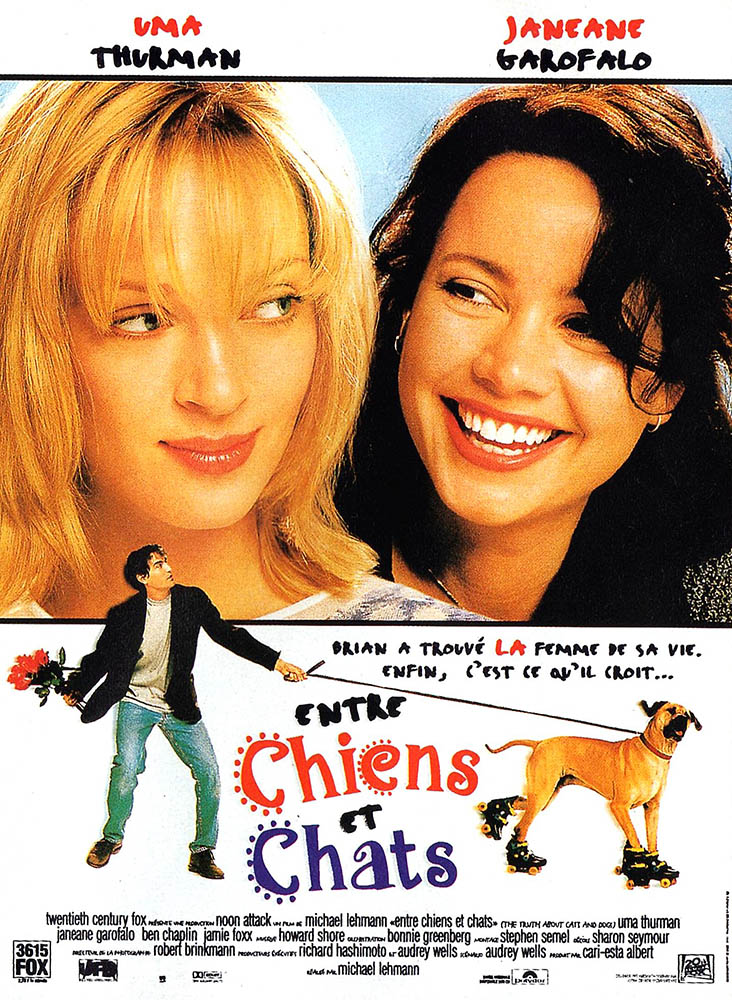 Entre Chiens et chats, affiche 1996 Uma Thurman