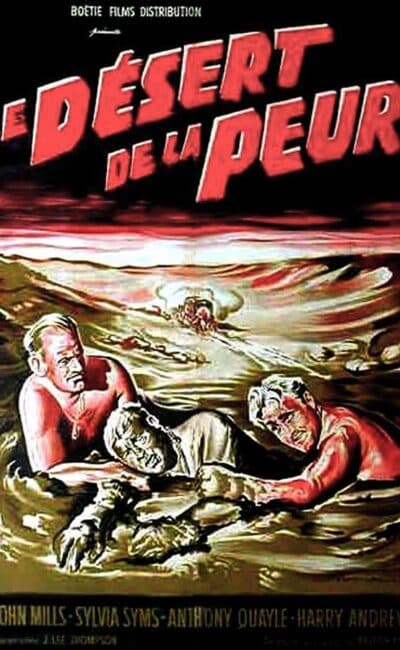 Le désert de la peur, affiche cinéma 1959