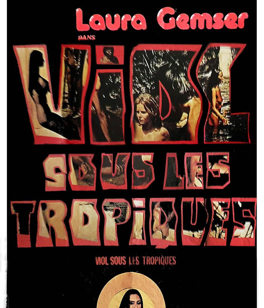 Viol sous les tropiques affiche cinéma - Emanuelle et les derniers cannibales, poster 1978