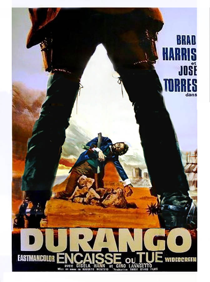 Durango encaisse ou tue : affiche française du film