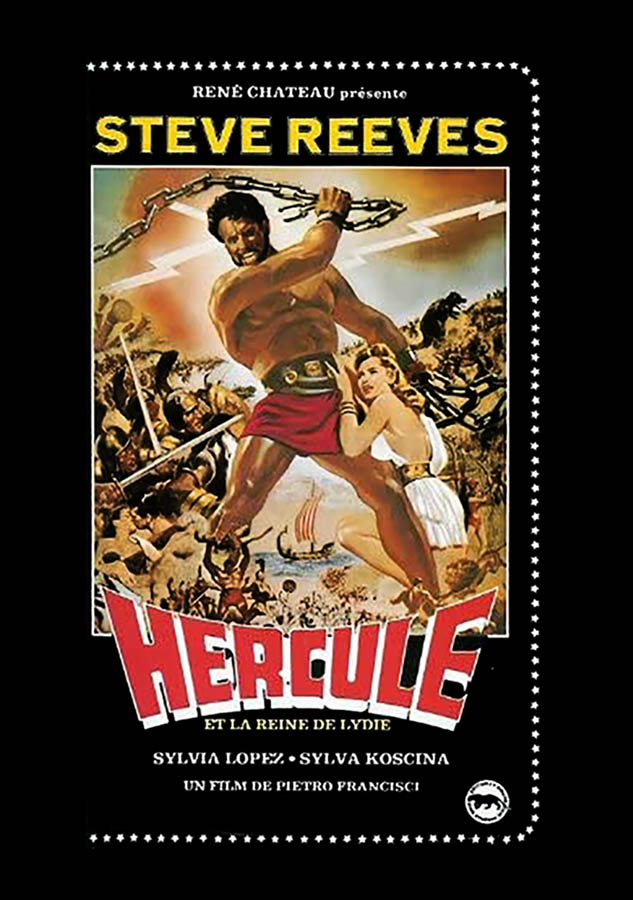 Hercule et la Reine de Lydie avec Steve Reeves, VHS René Chateau, jaquette