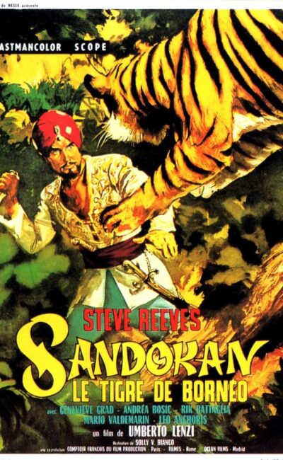 Sandokan, le tigre de Bornéo, l'affiche
