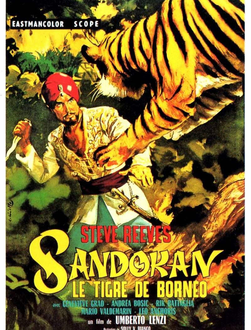Sandokan, le tigre de Bornéo, l'affiche