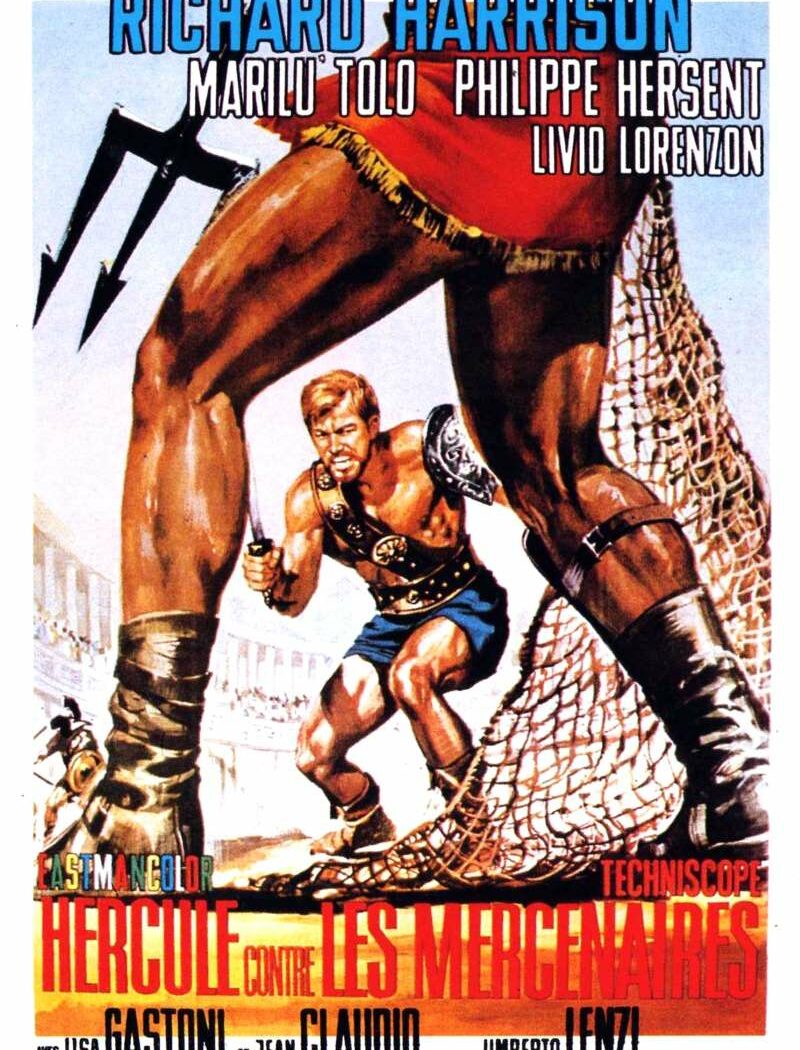 Hercule contre les mercenaires, l'affiche
