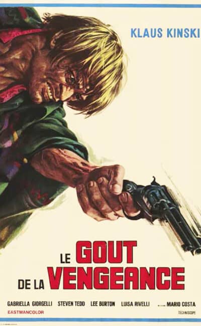 Le goût de la vengeance, affiche du film de Mario Costa, avec Klaus Kinski