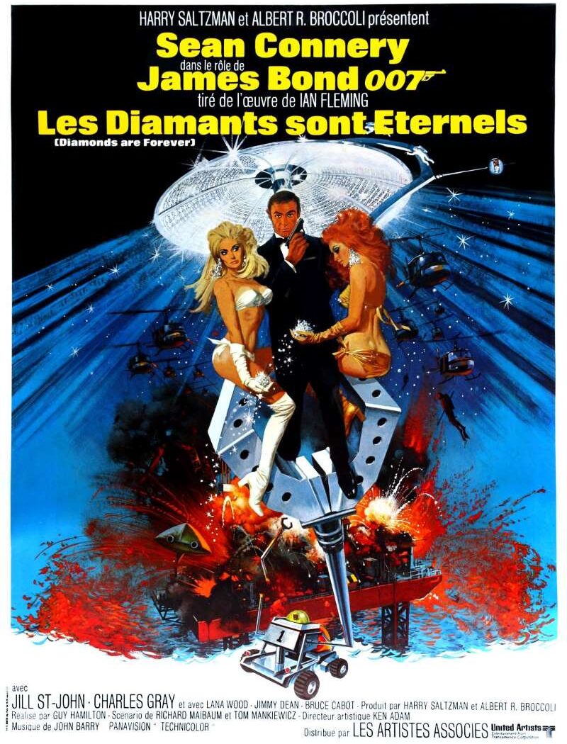 Les diamants sont éternels, l'affiche