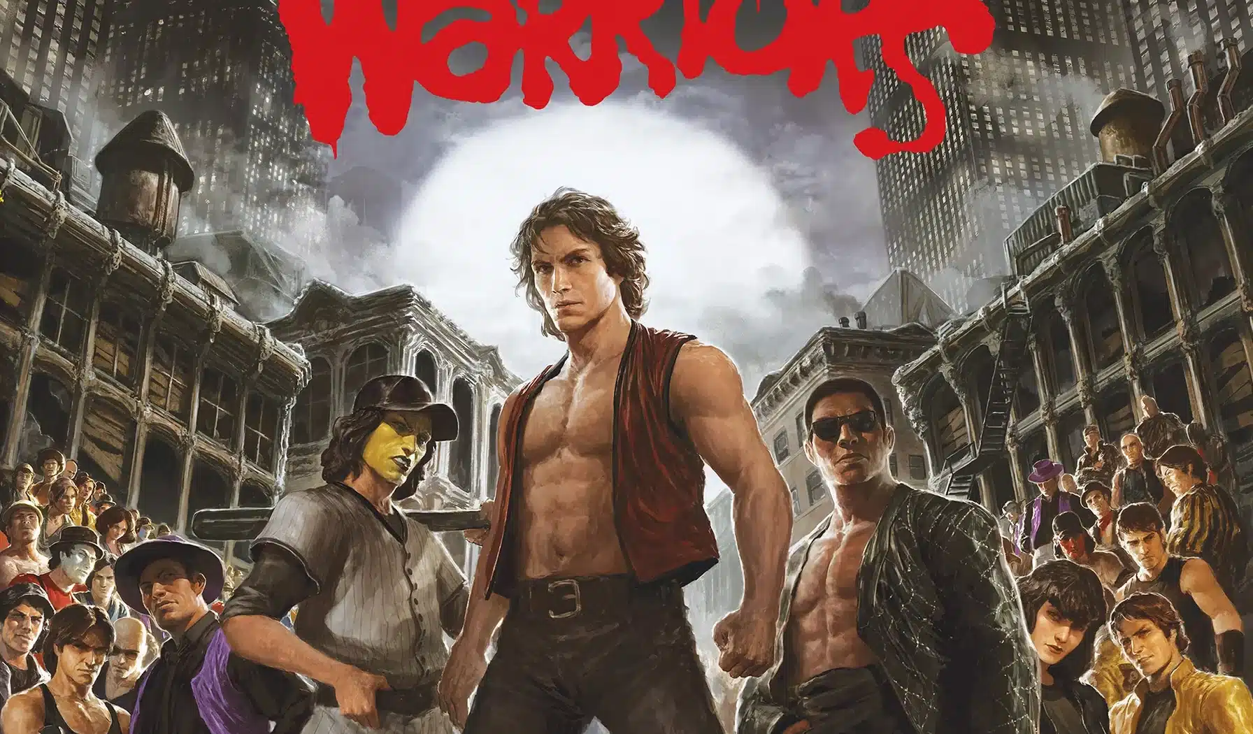 Les guerriers de la nuit / The Warriors, pochette du vinyle 2016 par Dave Rapoza