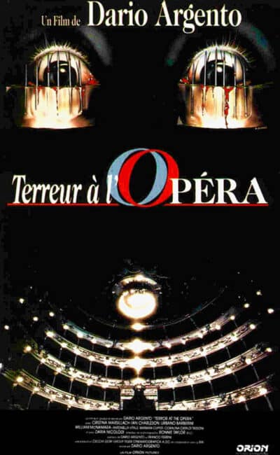 Jaquette VHS de Terreur à l'opéra de Dario Argento