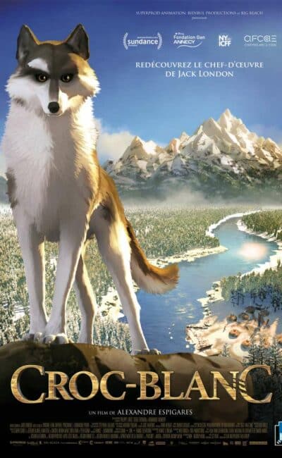 Croc-blanc, l'affiche du dessin-animé